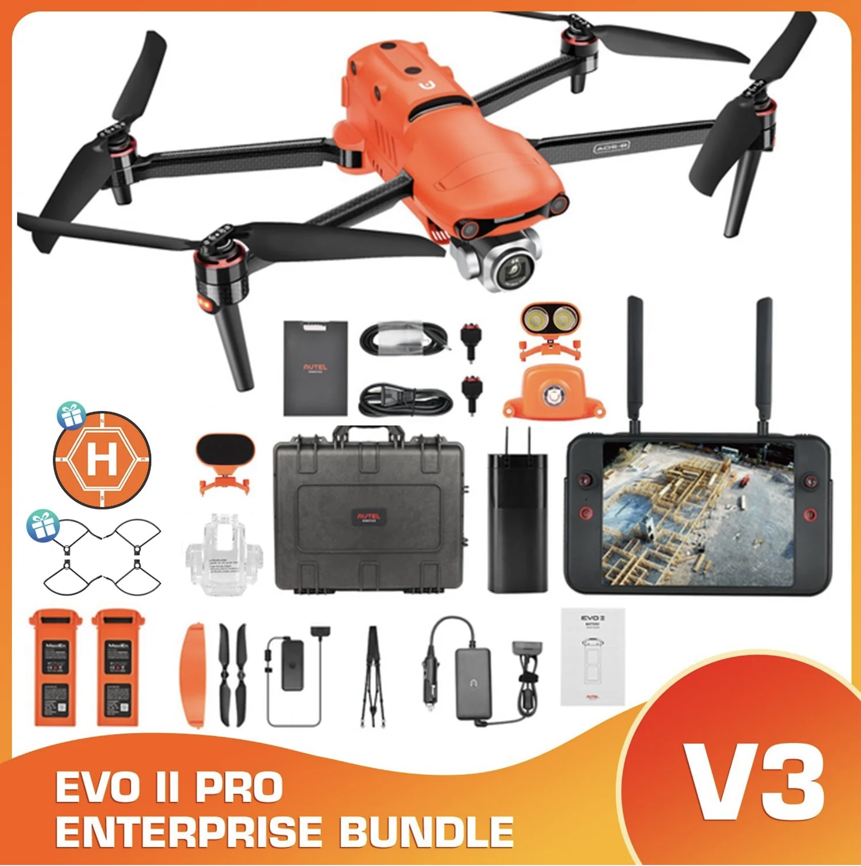 Autel evo II PRO V3 enterprise basic combo - Drone Atel peru - tienda de drones autel en lima Peru Autel evo II PRO V3 enterprise basic combo - Drone Atel peru - tienda de drones autel en lima Peru
